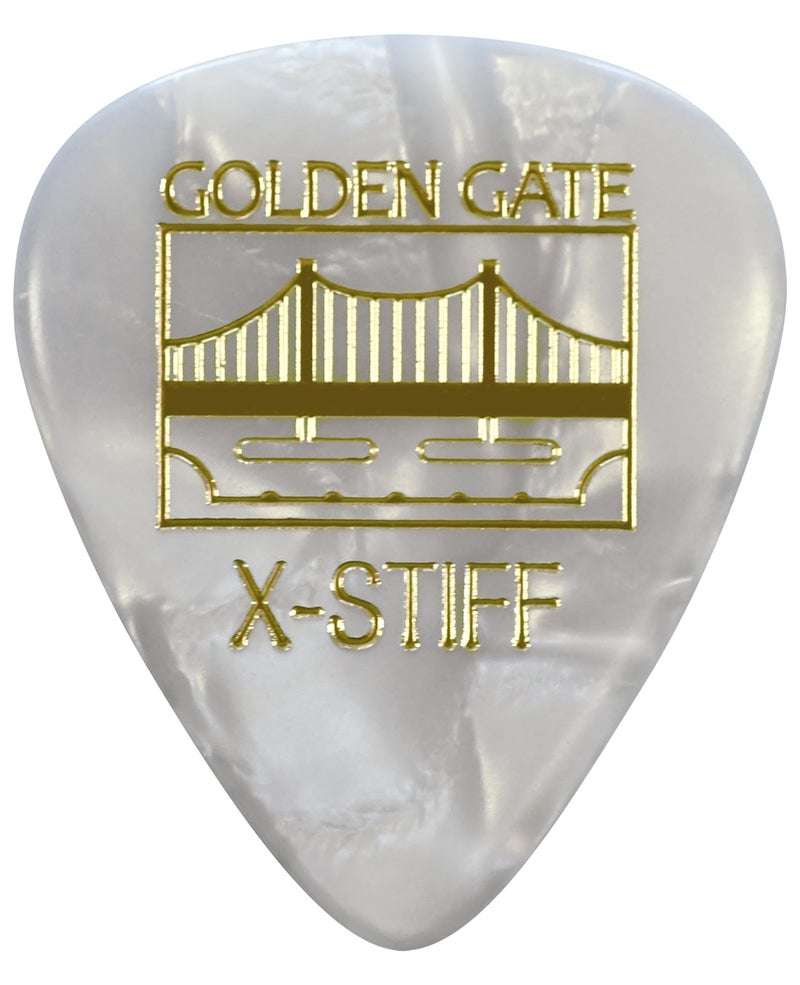 Golden Gate Guitar Picks (MP-145), Pearloid,The Sideman - X-Stiff (Pack of 12)